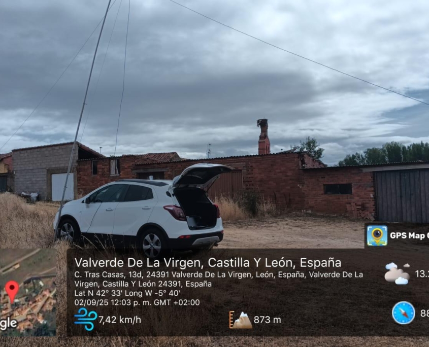 Activación diploma radioaficionados iglesia de San Salvador. Valverde de la Virgen.