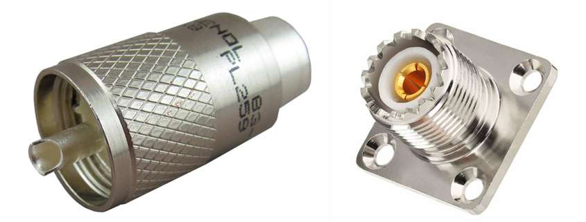 Conector UHF. PL-259, SO-239, historia, usos, características, potencia máxima, frecuencia máxima, inconvenientes, usos no aconsejados.